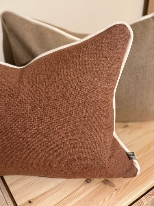 Bertie Cushion in Raw Yorkshire Wool