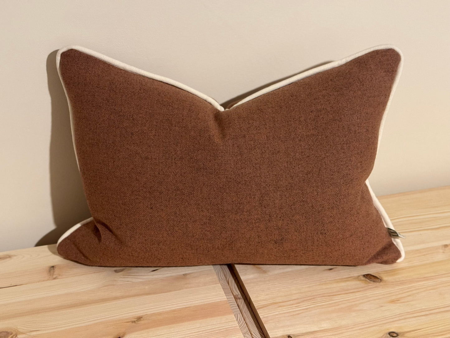 Bertie Cushion in Raw Yorkshire Wool