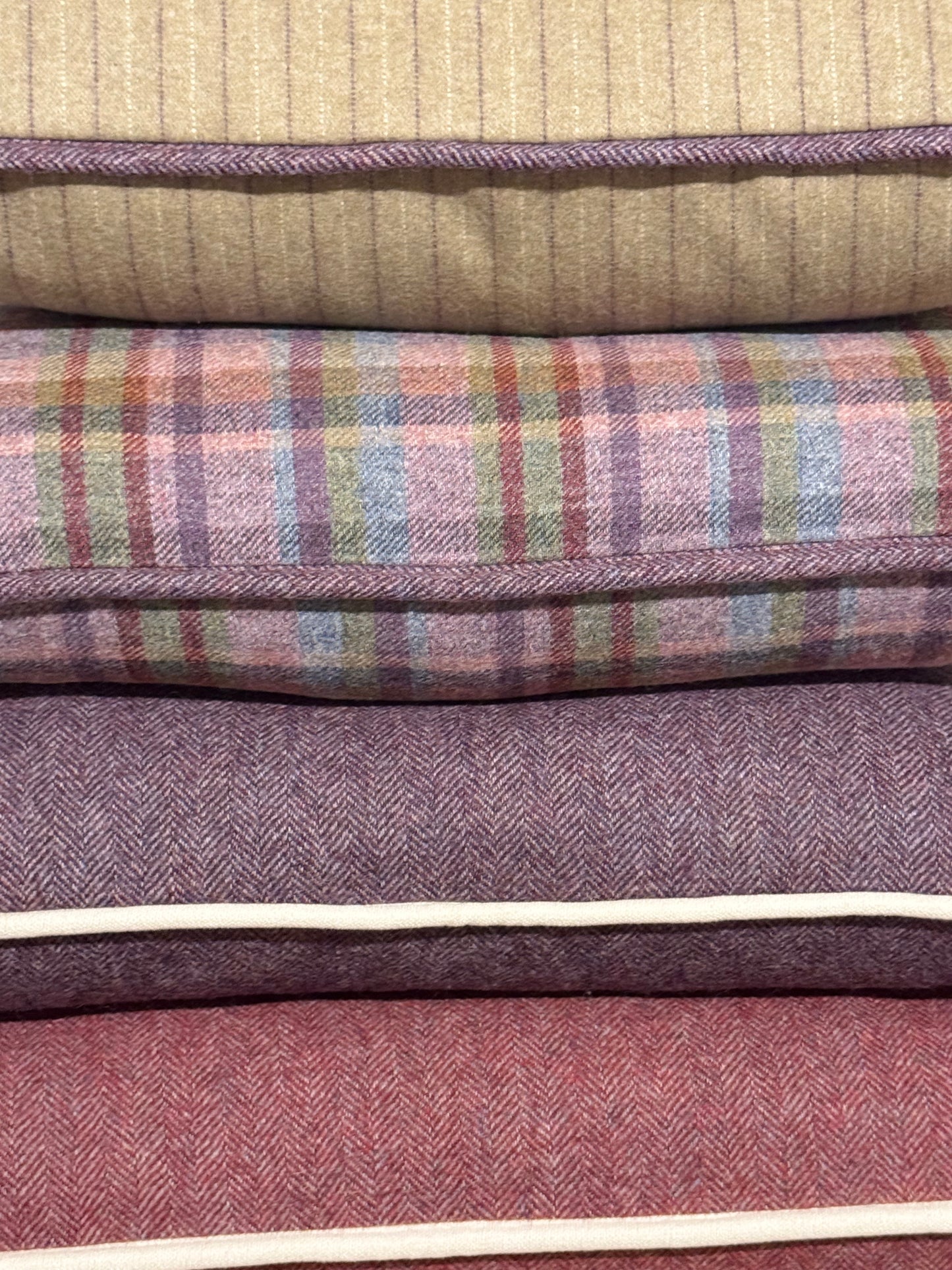 Edgar Cushion in Merino Wool Flannel