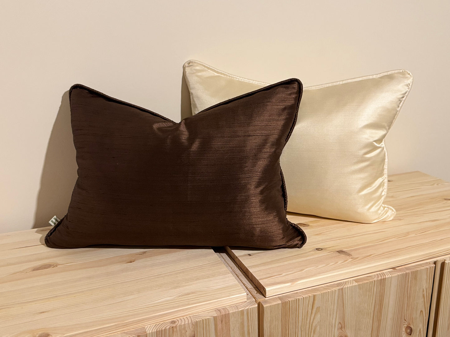 Roberta Cushion in Mulberry Silk