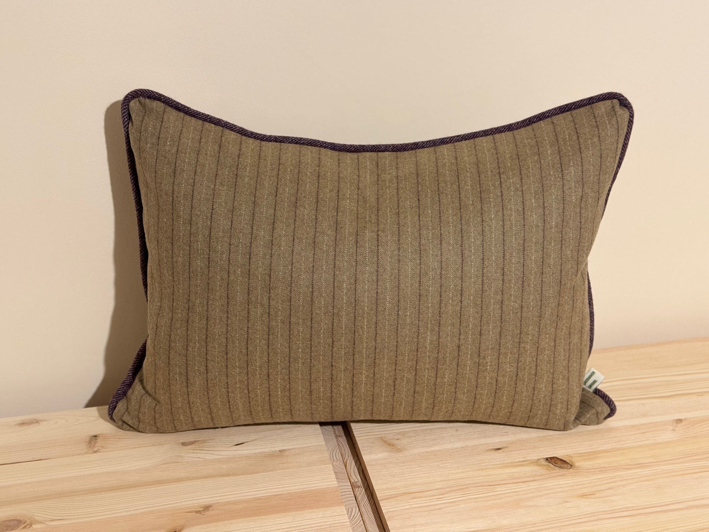 Edgar Cushion in Merino Wool Flannel
