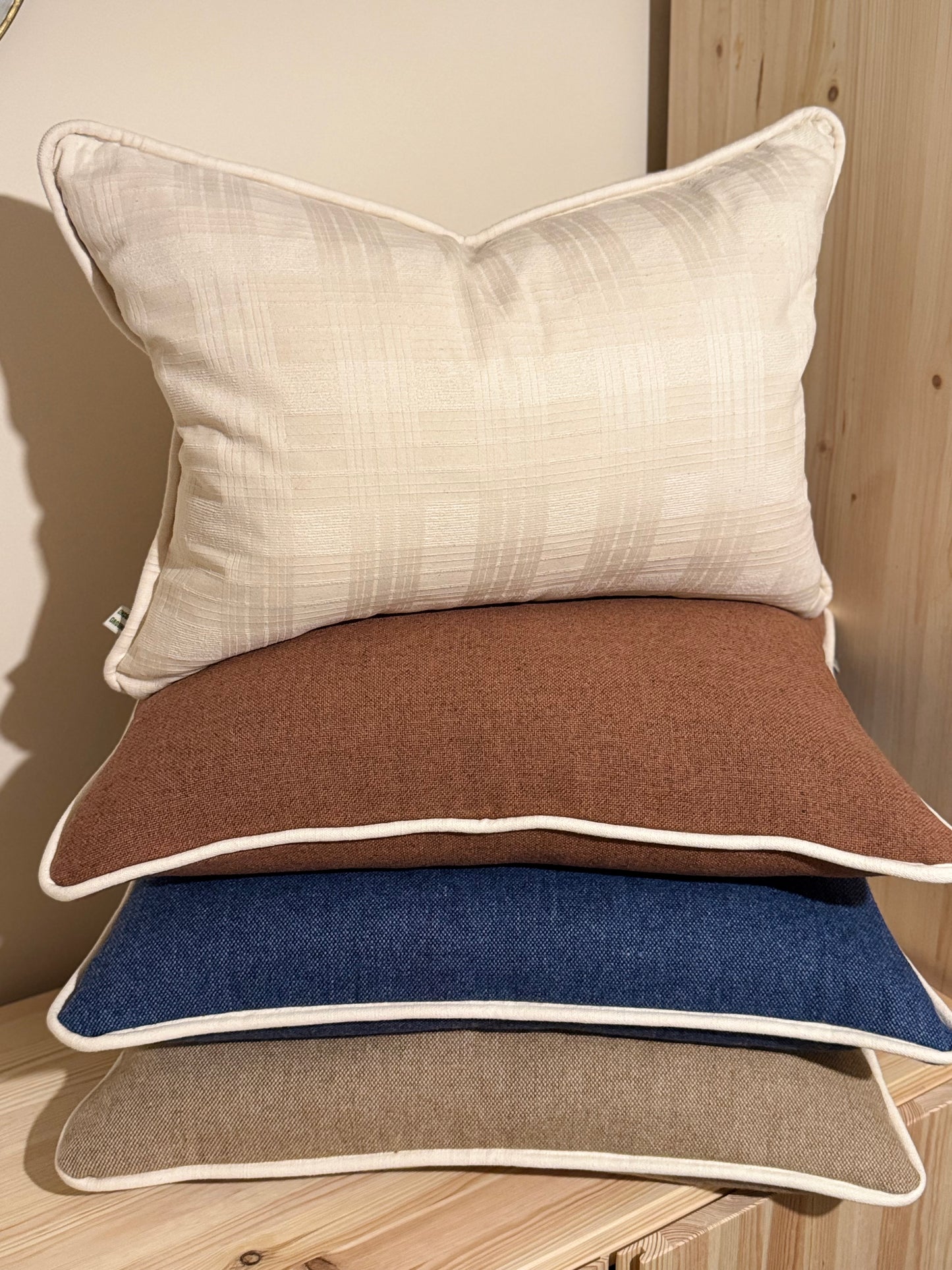 Bertie Cushion in Raw Yorkshire Wool